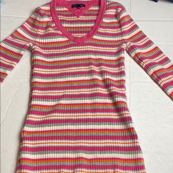 Tommy Hilfiger Sweaters - Tommy Hilfiger Small Striped V Neck Sweater